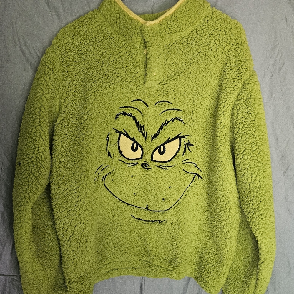 Green Grinch Fleece Pullover